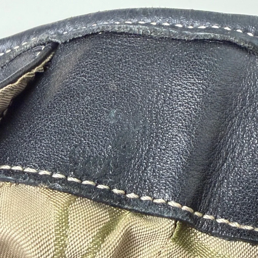 Authentic Coach Hampton Tote Black Pebbled Leather Buckle Strap Classic Y2K 4465